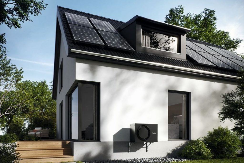 Wärmepumpe-Innenmodul im Bestandsbau